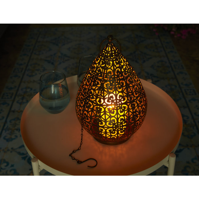 Luxform Accu/USB oplaadbare Oriental Palmyra tafel/hanglamp