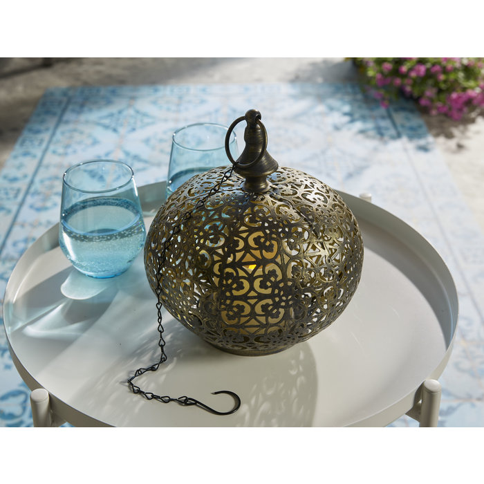 Luxform Accu/USB oplaadbare Marokkaanse stijl Tarsus tafel/hanglamp