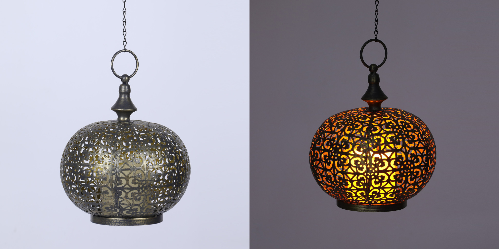 Luxform Accu/USB oplaadbare Marokkaanse stijl Tarsus tafel/hanglamp