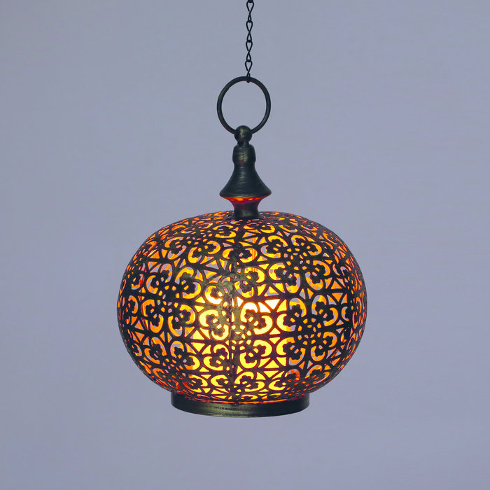 Luxform Accu/USB oplaadbare Marokkaanse stijl Tarsus tafel/hanglamp