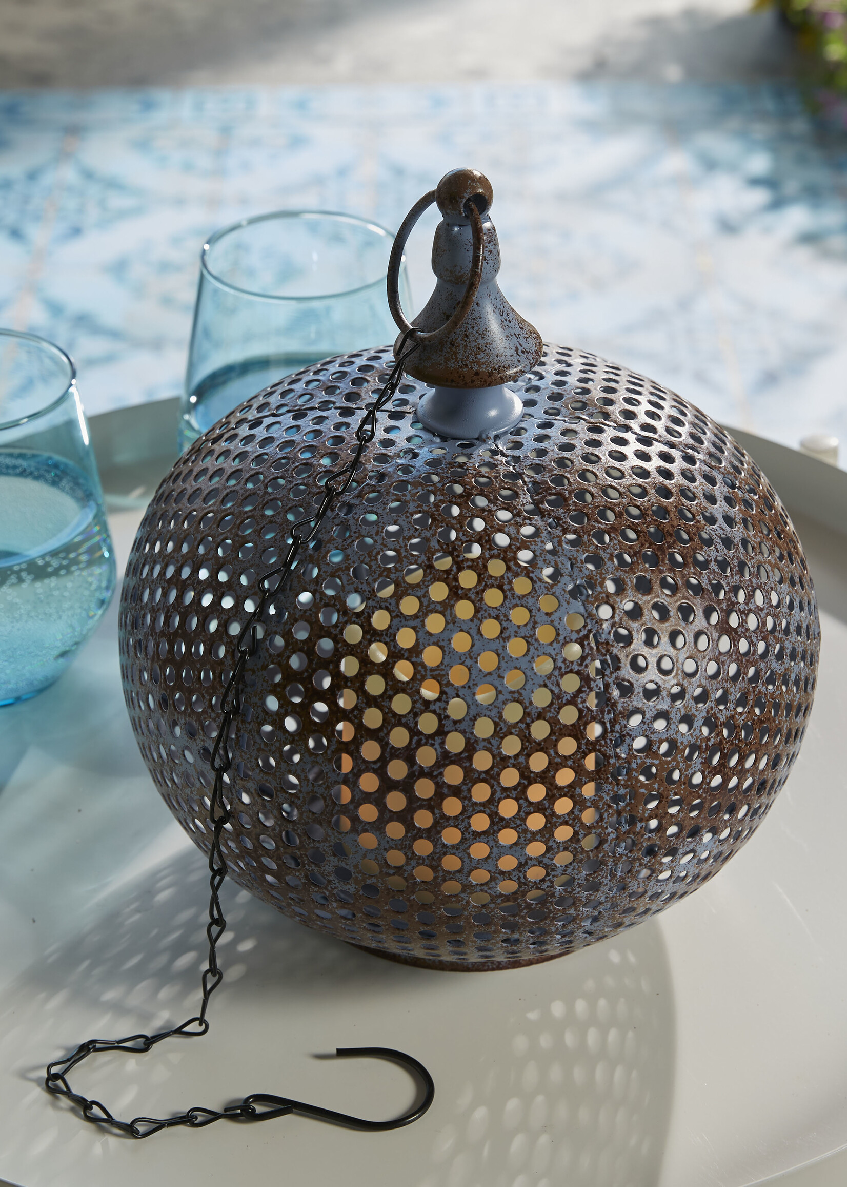 Luxform Accu/USB oplaadbare Marokkaanse stijl Damascus/hanglamp