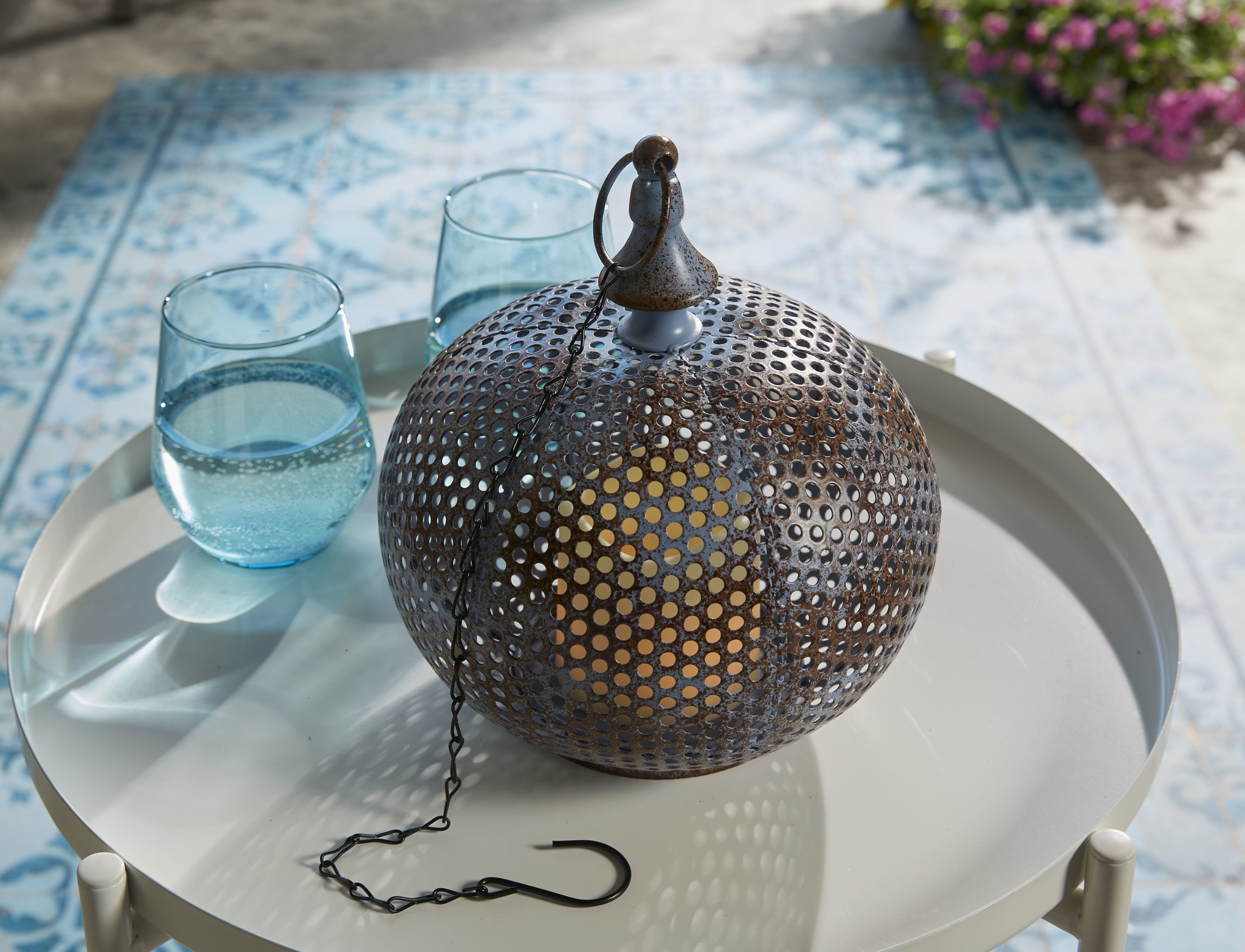 Luxform Accu/USB oplaadbare Marokkaanse stijl Damascus/hanglamp