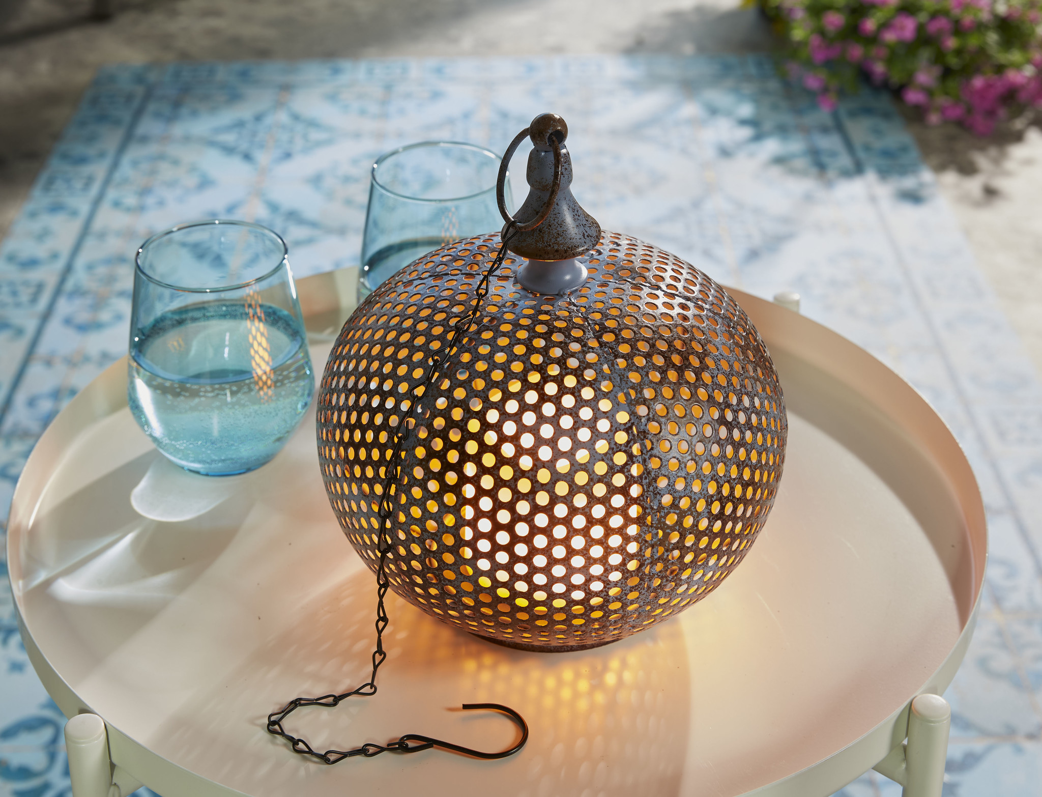 Luxform Accu/USB oplaadbare Marokkaanse stijl Damascus/hanglamp