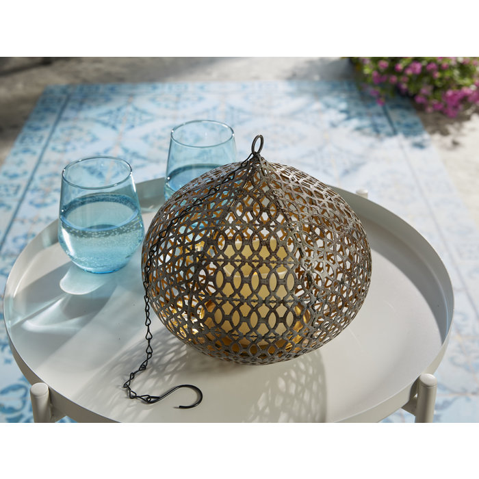 Luxform Accu/USB oplaadbare Marokkaanse stijl Edessa hanglamp