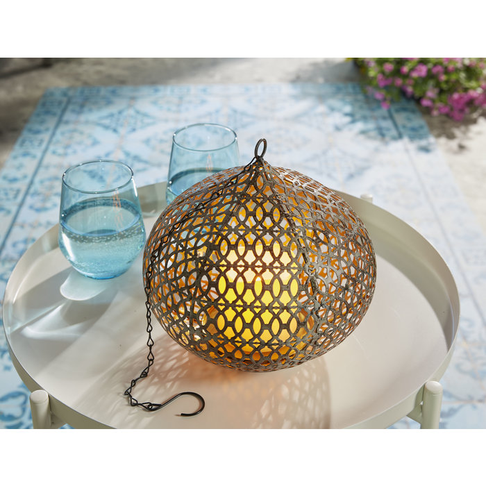 Luxform Accu/USB oplaadbare Marokkaanse stijl Edessa hanglamp