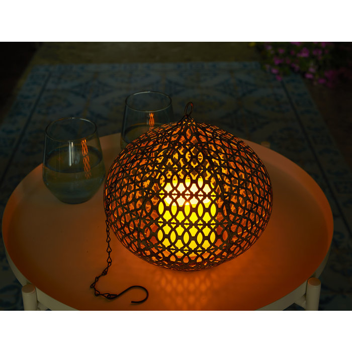 Luxform Accu/USB oplaadbare Marokkaanse stijl Edessa hanglamp