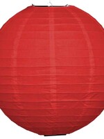 Amlux Rode lampion voor buiten Ø25cm