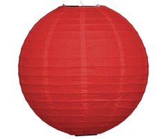 Amlux Rode lampion voor buiten Ø25cm