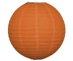 Amlux Oranje lampion voor buiten Ø25cm
