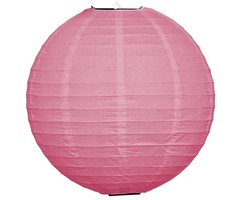 Roze lampion voor buiten Ø25cm