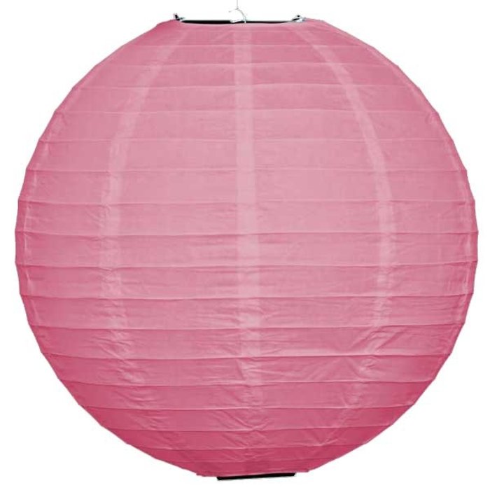 Roze lampion voor buiten Ø25cm