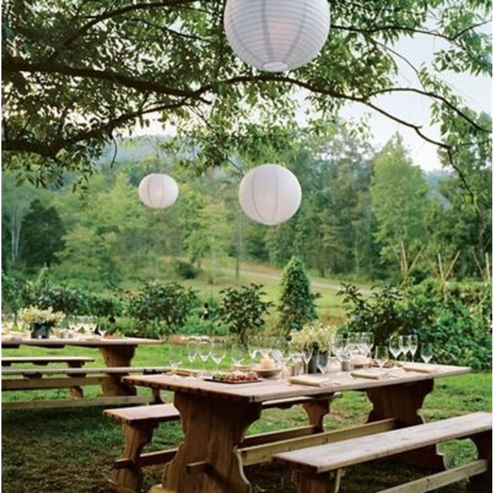 Fuchsia roze lampion voor buiten Ø35cm