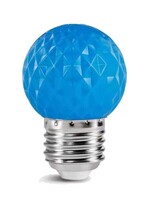Amlux LED golfbal kogellamp - 1W E27 Blauw - Dimbaar