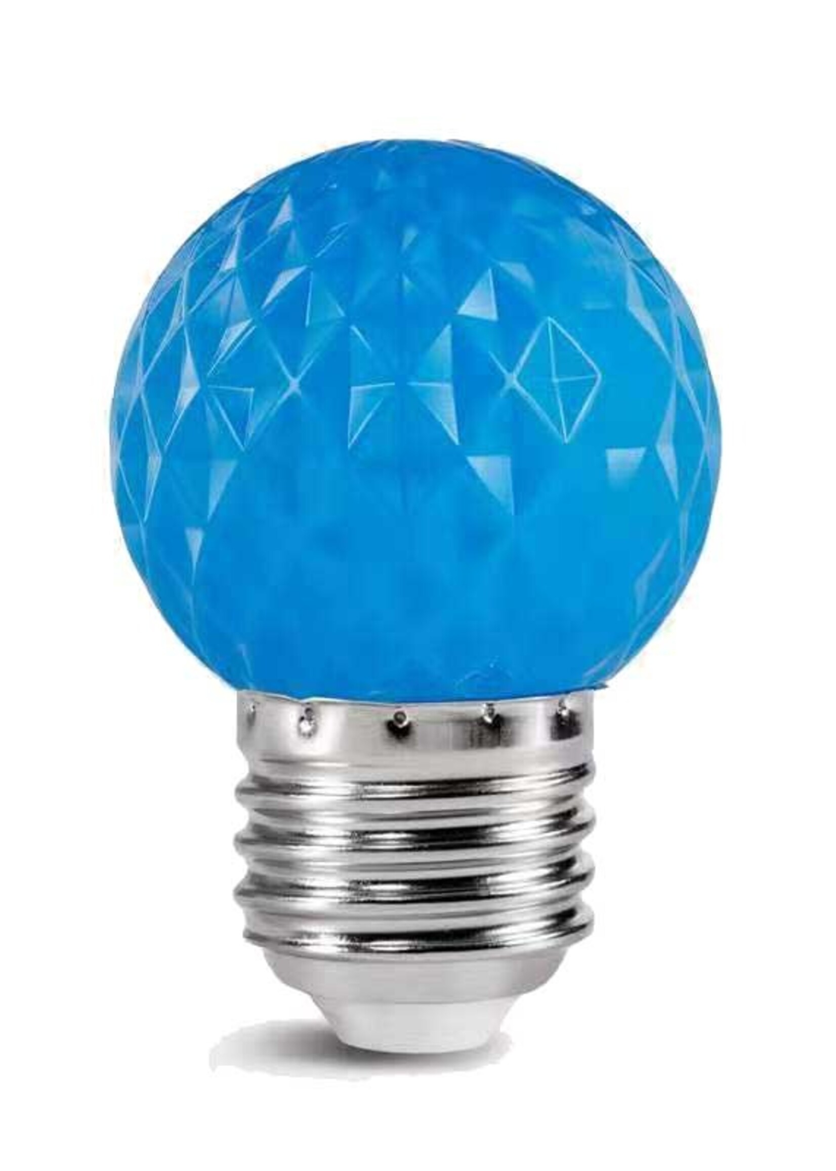 Amlux LED golfbal kogellamp - 1W E27 Blauw - Dimbaar