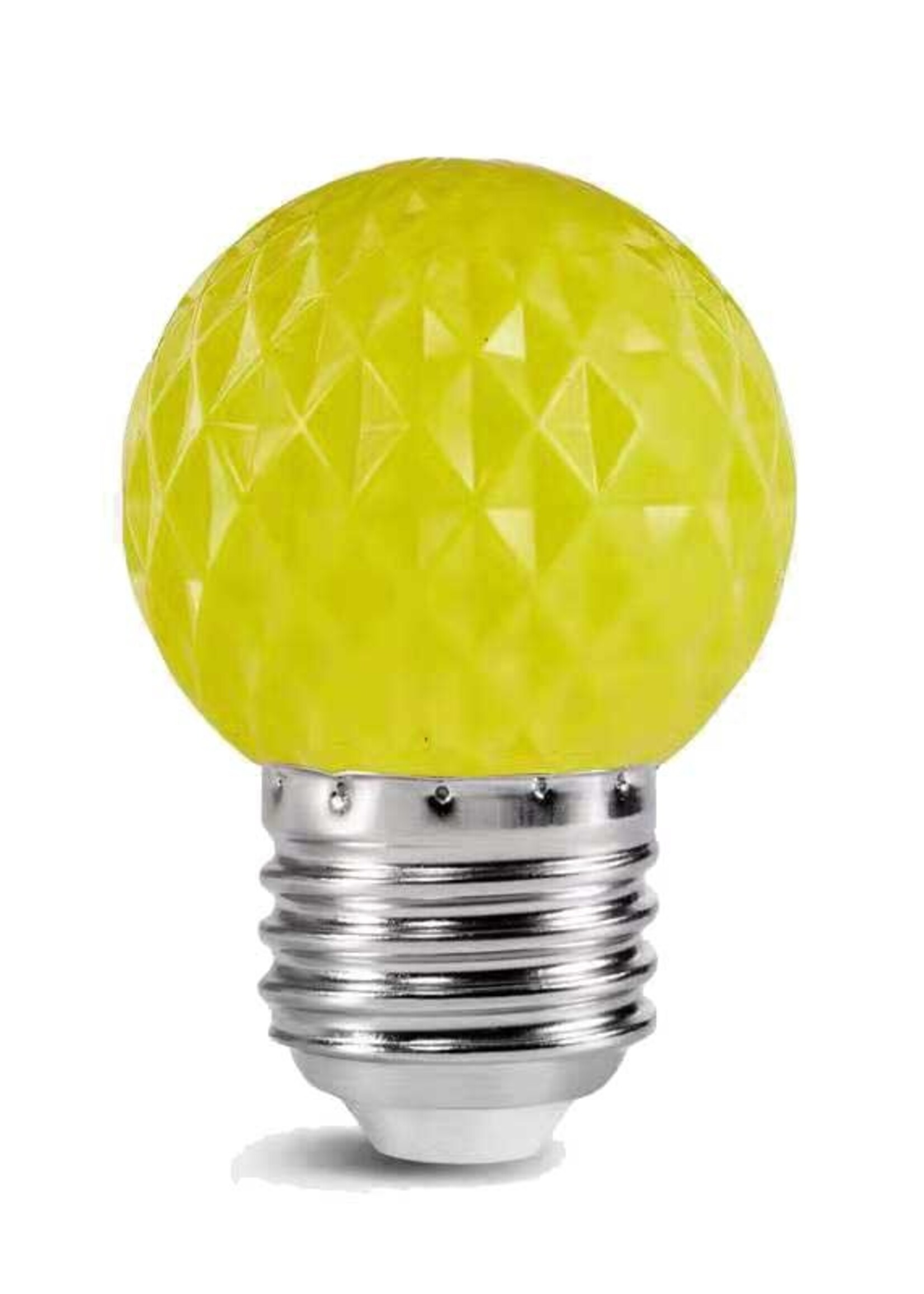 LED golfbal kogellamp - 1W E27 Geel - Dimbaar