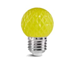 LED golfbal kogellamp - 1W E27 Geel - Dimbaar