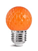 LED golfbal kogellamp - 1W E27 Oranje - Dimbaar