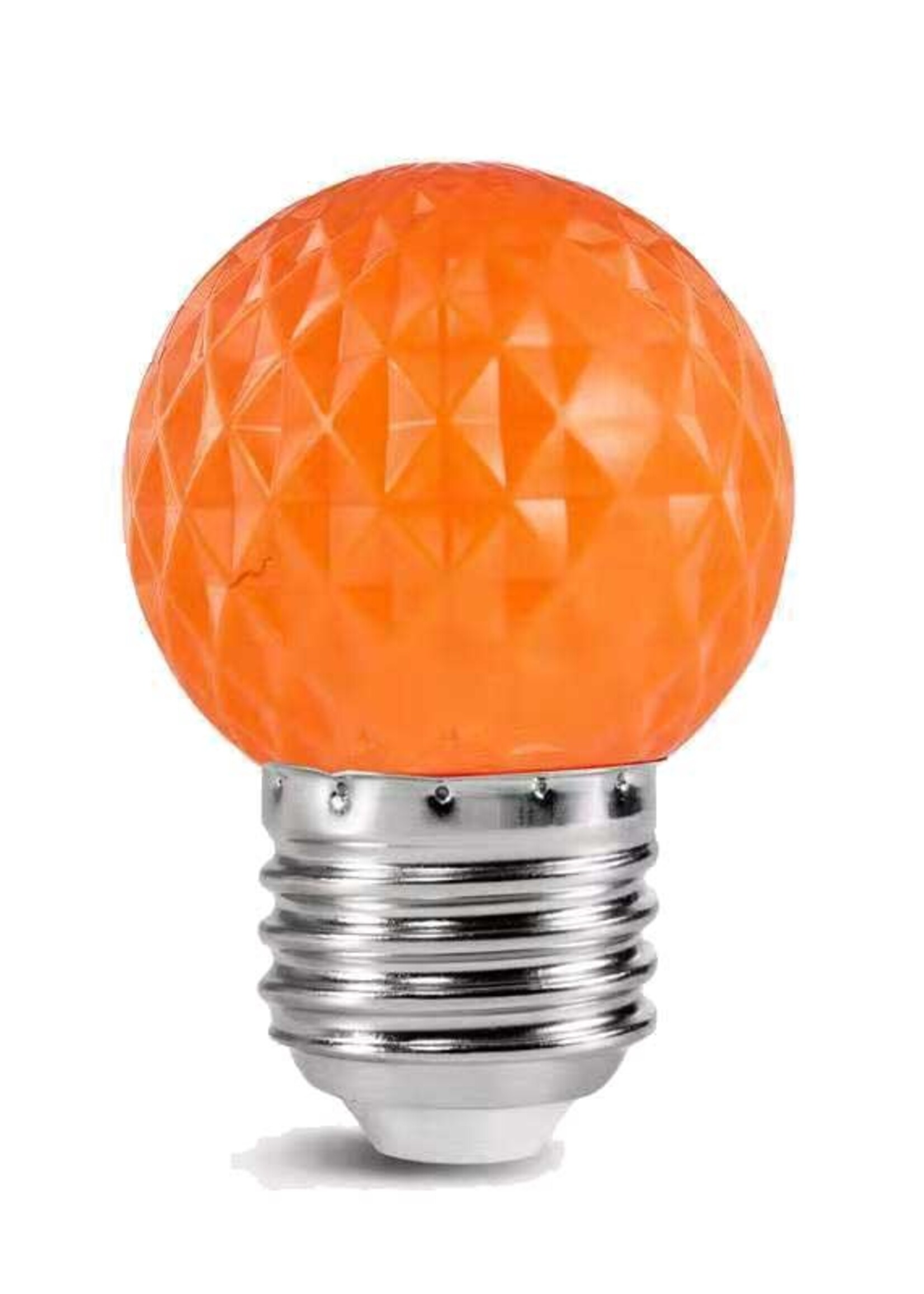 LED golfbal kogellamp - 1W E27 Oranje - Dimbaar