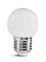 LED golfbal kogellamp - 1W E27 wit- Dimbaar