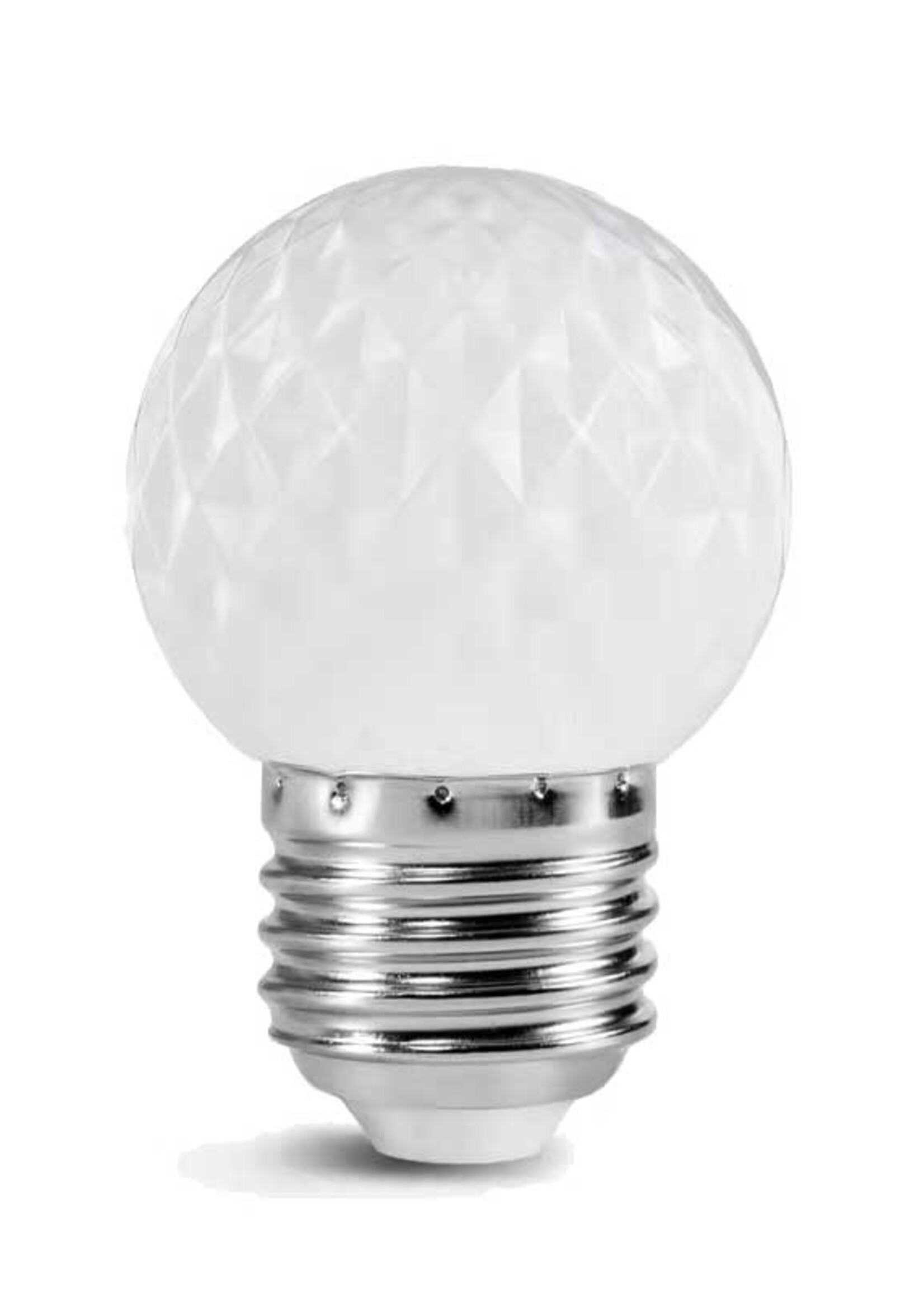 LED golfbal kogellamp - 1W E27 wit- Dimbaar