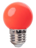 LED kogellamp - 1W E27 Rood - Dimbaar