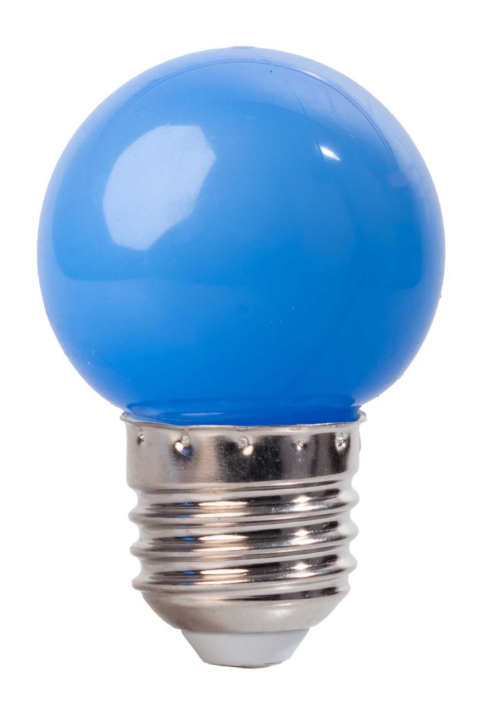 Amlux LED kogellamp - 1W E27 Oranje Blauw - Dimbaar