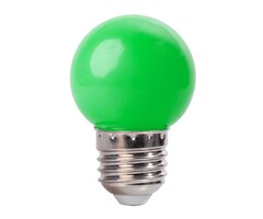 LED kogellamp - 1W E27 Groen - Dimbaar