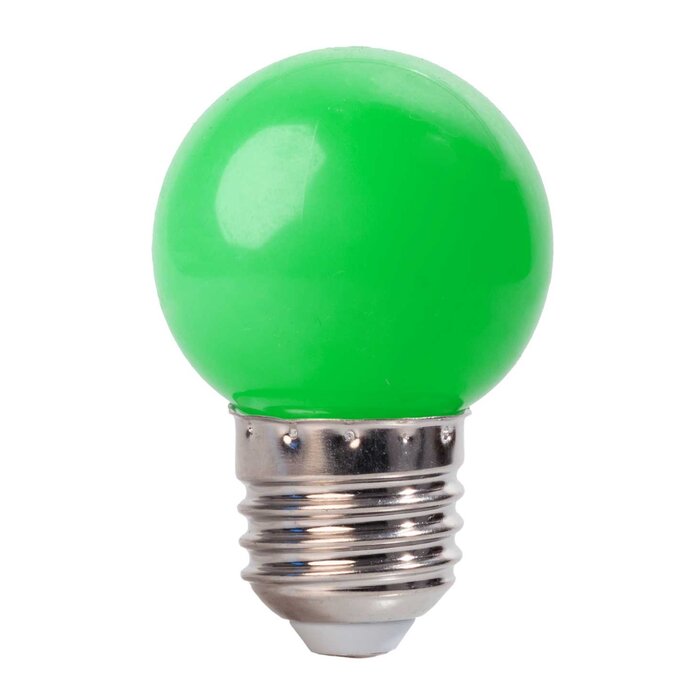 LED kogellamp - 1W E27 Oranje Groen - Dimbaar
