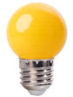 LED kogellamp - 1W E27 Geel - Dimbaar