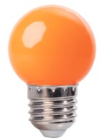 LED kogellamp - 1W E27 Oranje - Dimbaar