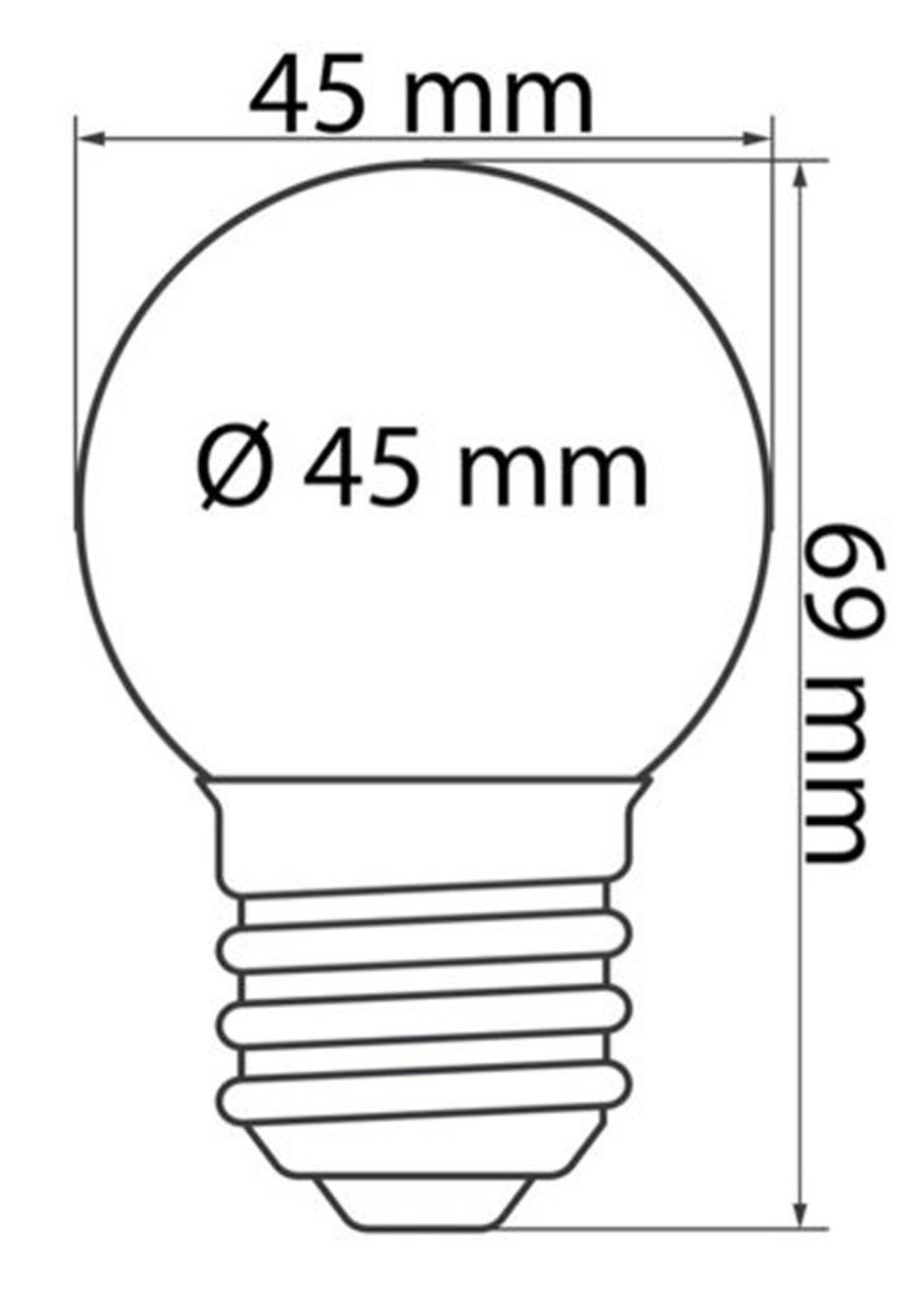Amlux Set 40 gekleurde golfbal LED lampen - 5 kleuren