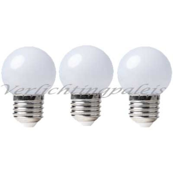 LED kogellamp 2W - matte kap - E27 warm wit 2700K - Dimbaar