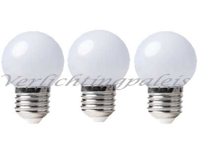 LED kogellamp 2W - matte kap - E27 warm wit 2700K - Dimbaar
