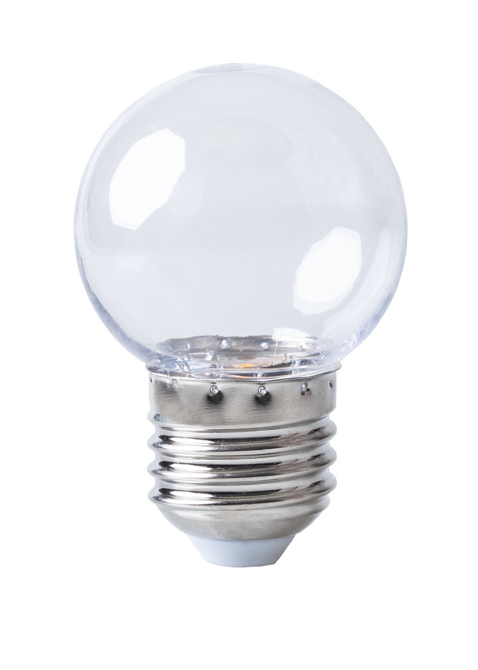 Amlux LED kogellamp 2W - transparant kap - E27 extra warm wit - Dimbaar