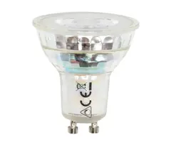 GU10 dim-to-warm LED lamp 2,6W, 2200-2700K
