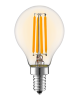 E14 dimbare LED filament lamp met amber glas | 3.5W 2200K