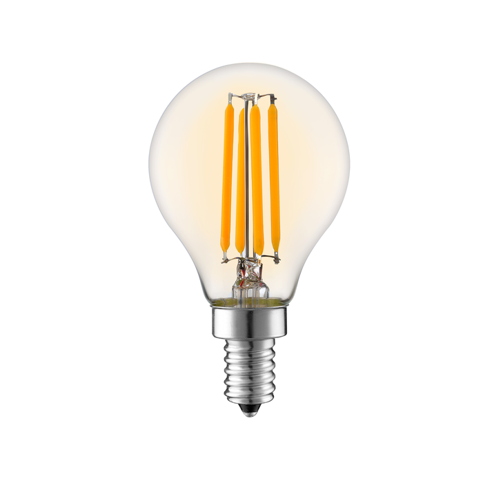 E14 dimbare LED filament lamp met amber glas | 3.5W 2700K