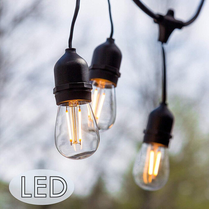 Amlux Lichtsnoer 10 meter met 20 LED lampen - 2200K