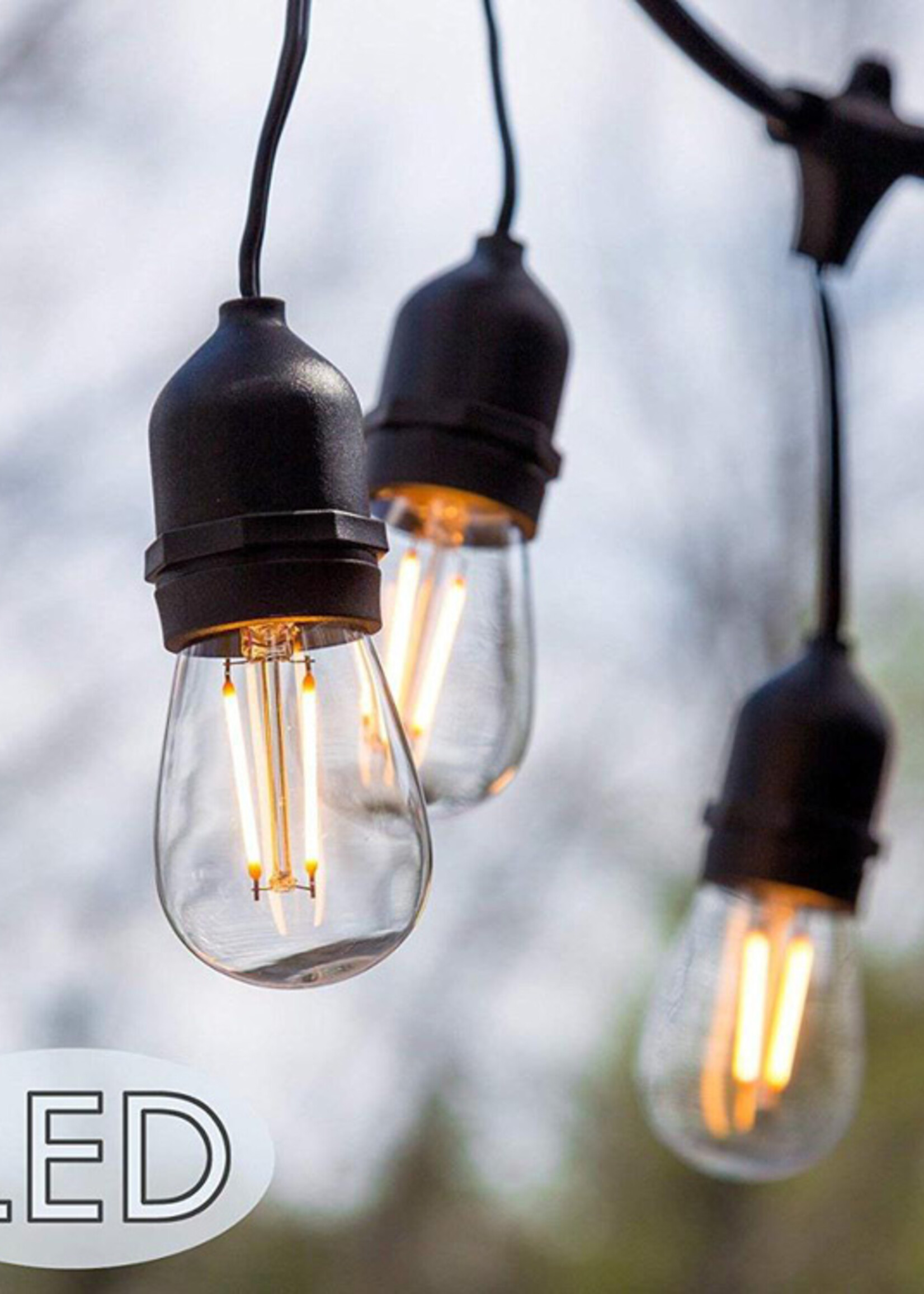 Amlux Lichtsnoer 10 meter met 10 LED lampen  - 2700K