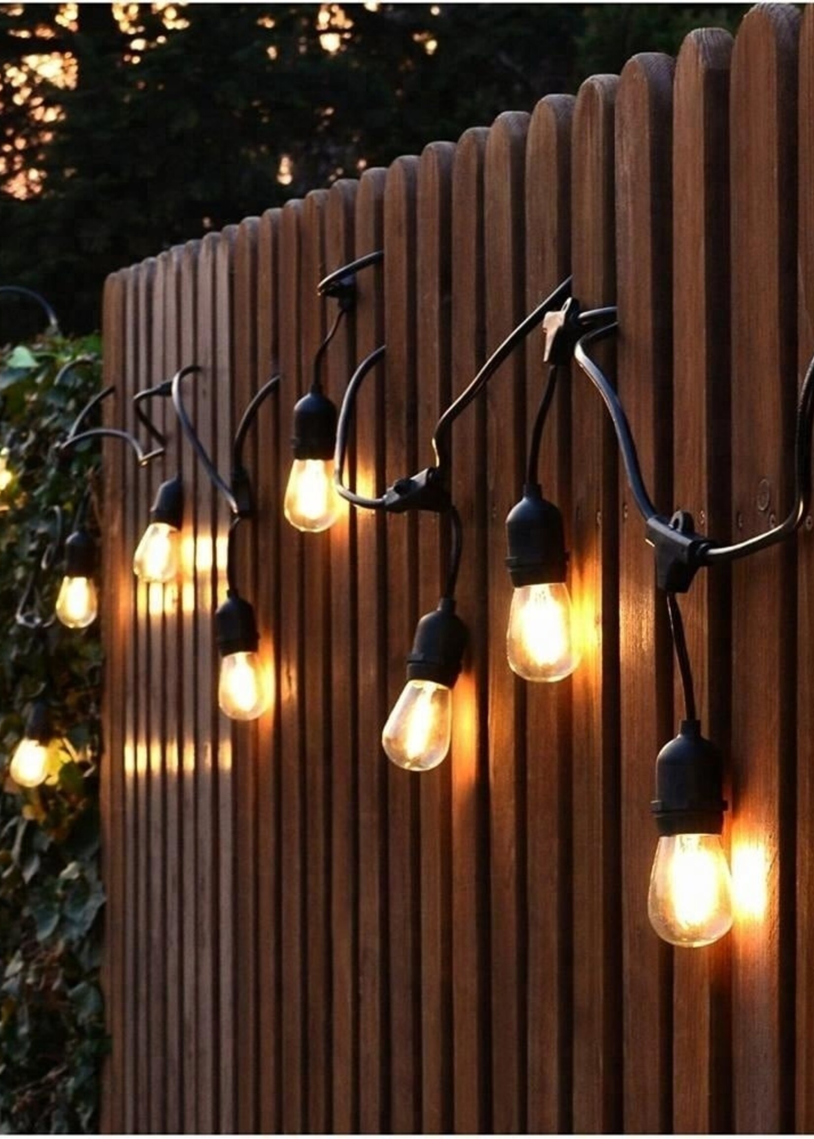 Amlux Lichtsnoer 10 meter met 10 LED lampen  - 2700K