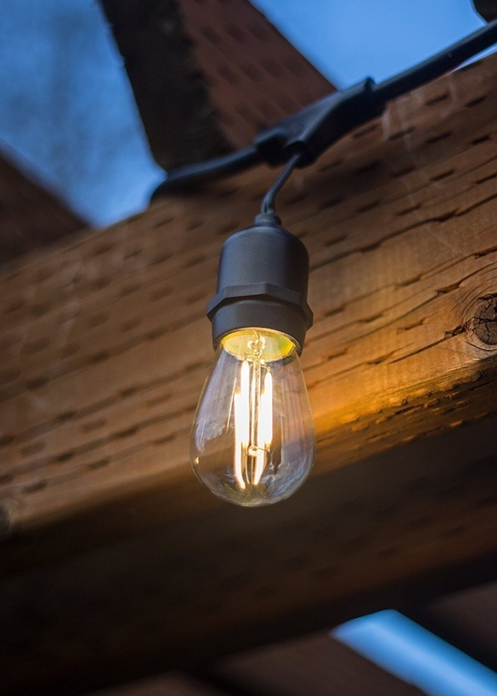 Amlux Lichtsnoer 10 meter met 10 LED lampen  - 2700K