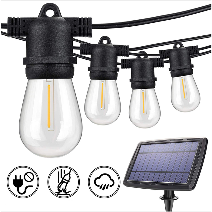 Amlux Solar lichtslinger 15 meter met 15 led lampen - 3W