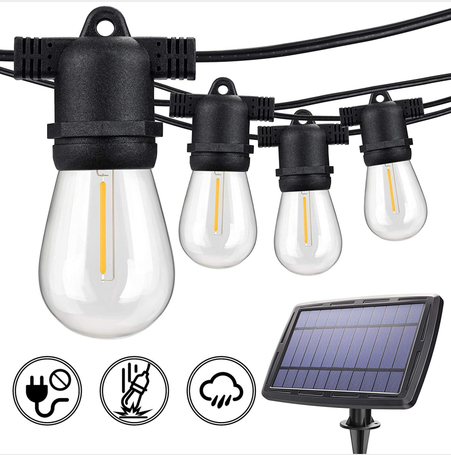 Amlux Solar lichtslinger 15 meter met 15 led lampen - 3W