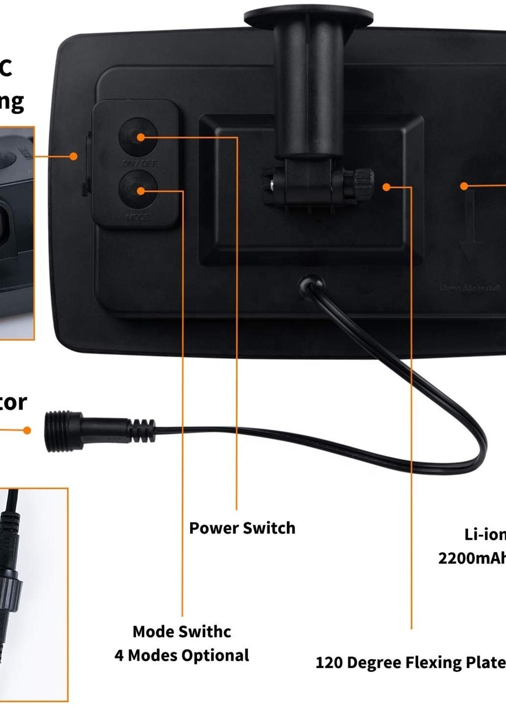 Amlux Solar lichtslinger 15 meter met 15 led lampen - 3W