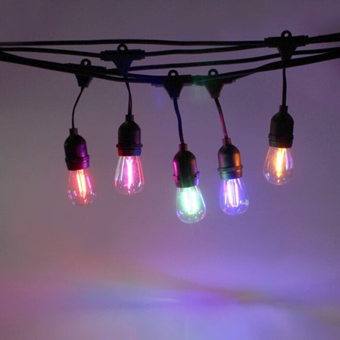 Amlux Smart decoratieve lichtslinger 8,5 Meter met 12 LED lampen - WIFI APP