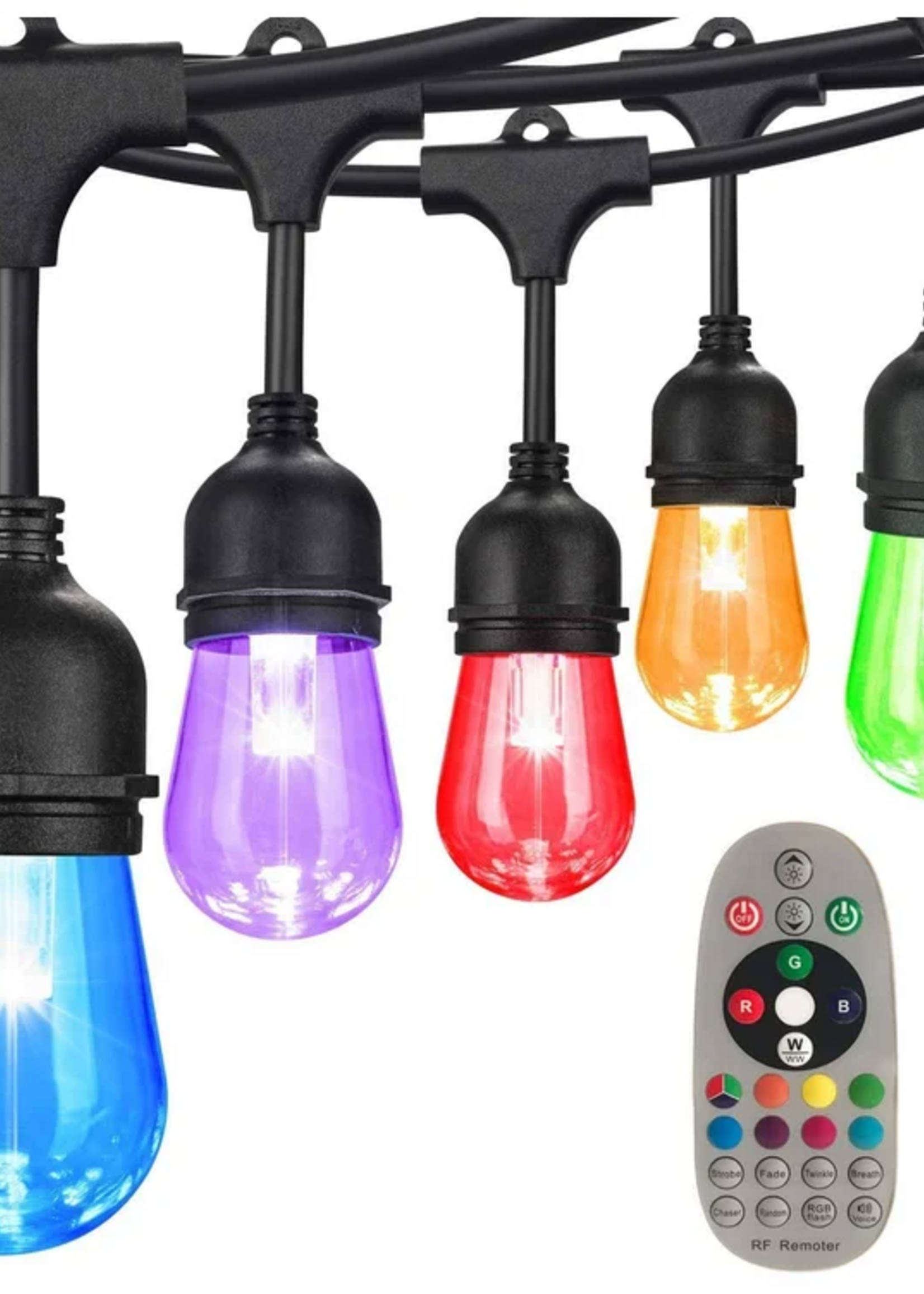 Amlux Smart decoratieve lichtslinger 15 Meter met 15 LED lampen - afstandsbediening