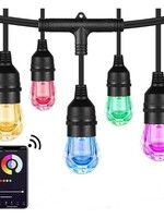 Amlux Smart decoratieve lichtslinger 15 Meter met 15 LED lampen - WIFI APP