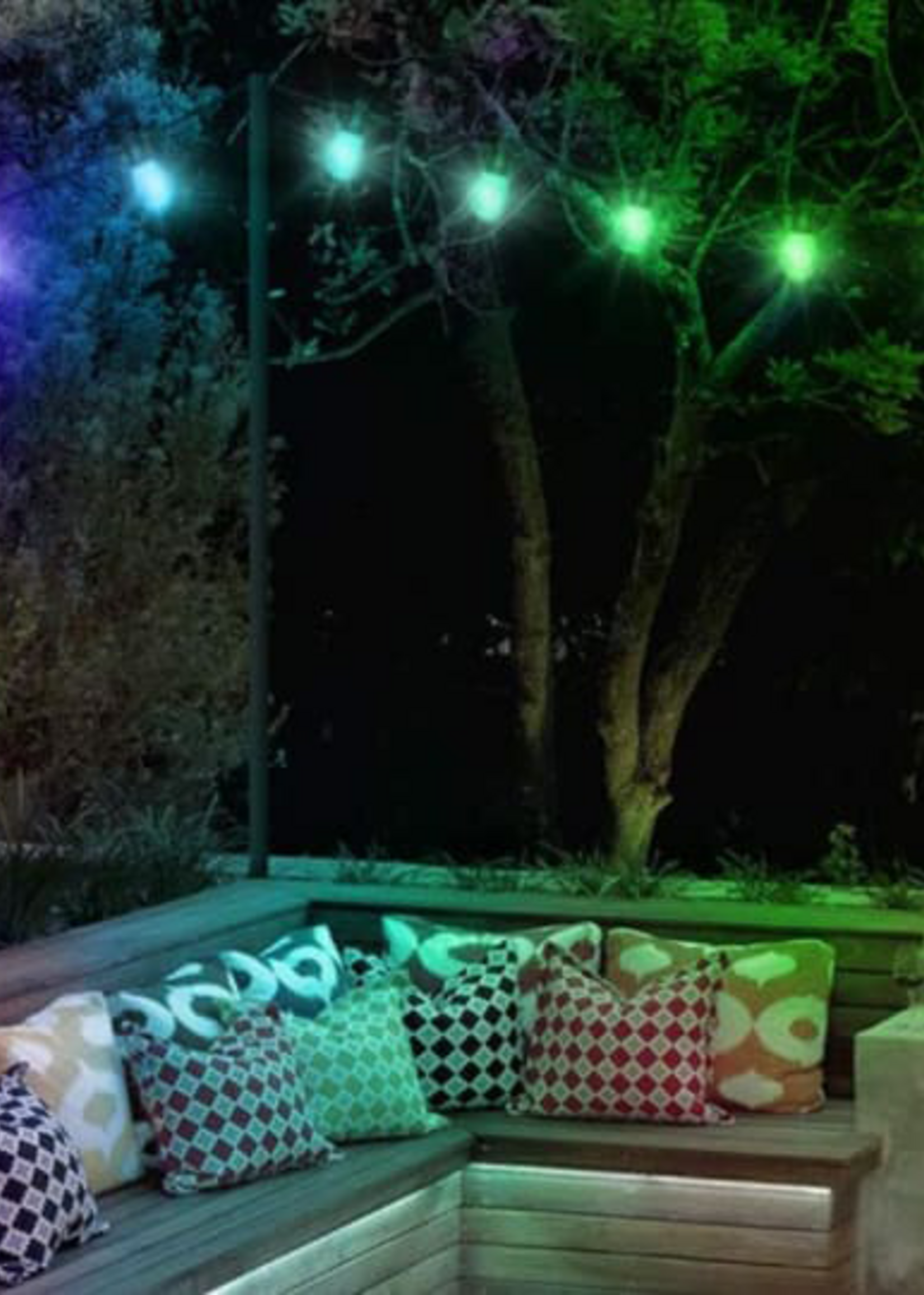 Amlux Smart decoratieve lichtslinger 15 Meter met 15 LED lampen - WIFI APP