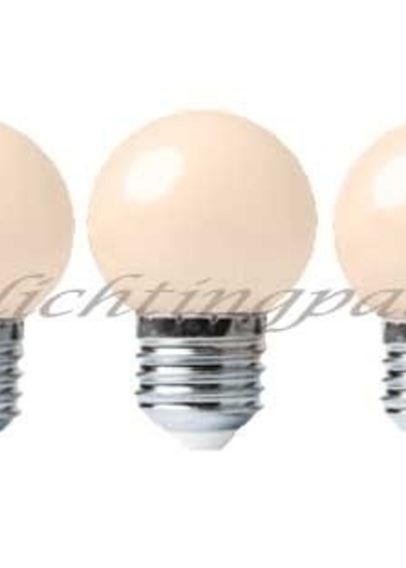 Amlux LED kogellamp - 1W - Witte kap - E27 2200K