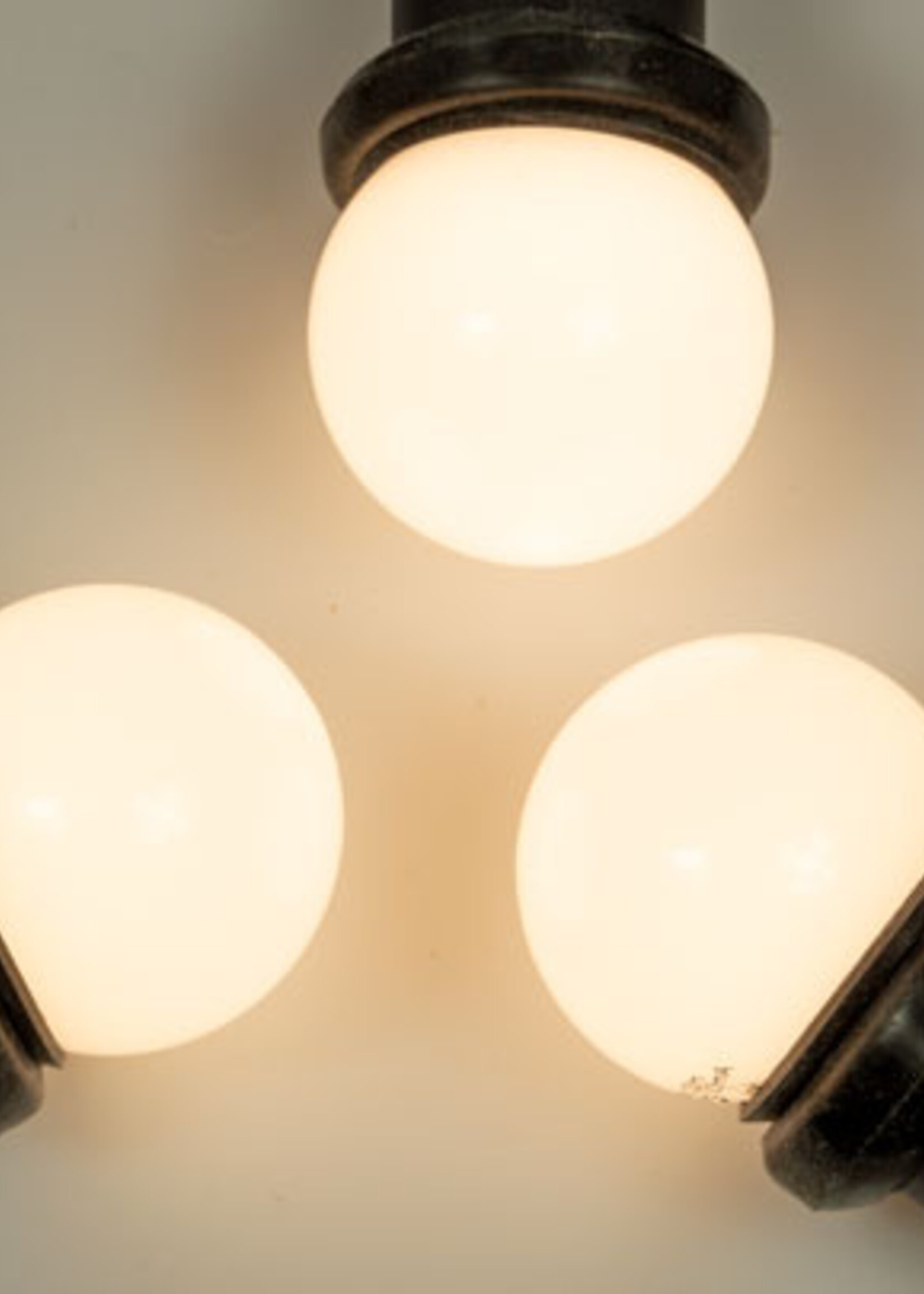 Amlux 5 meter prikkabel met warm  witte LED lampen - matte kap